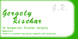 gergely rischar business card